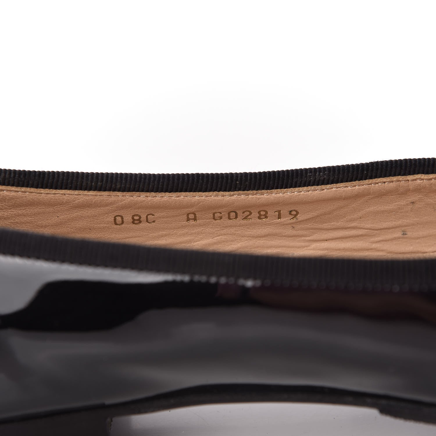 Chanel Patent CC Cap Toe Ballerina Flats 37.5 Black 9 of 9