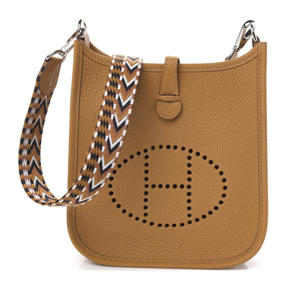 Hermes Taurillon Clemence Allegro Evelyne TPM Sesame 1 of 11