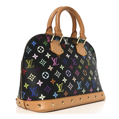 Louis Vuitton Monogram Multicolor Alma PM Black 3 of 9