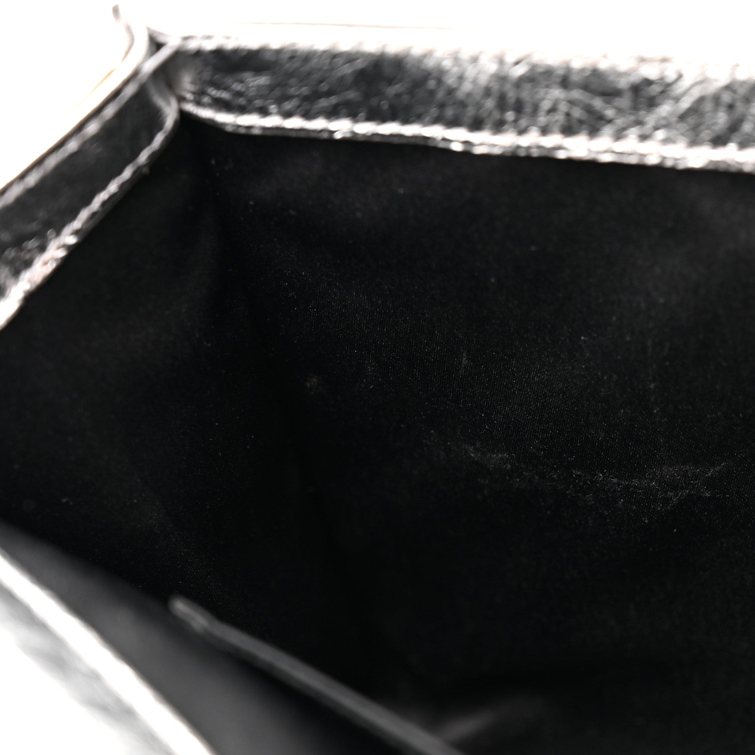 Saint Laurent Metallic Calfskin Monogram Large Belle De Jour Clutch Silver 7 of 11