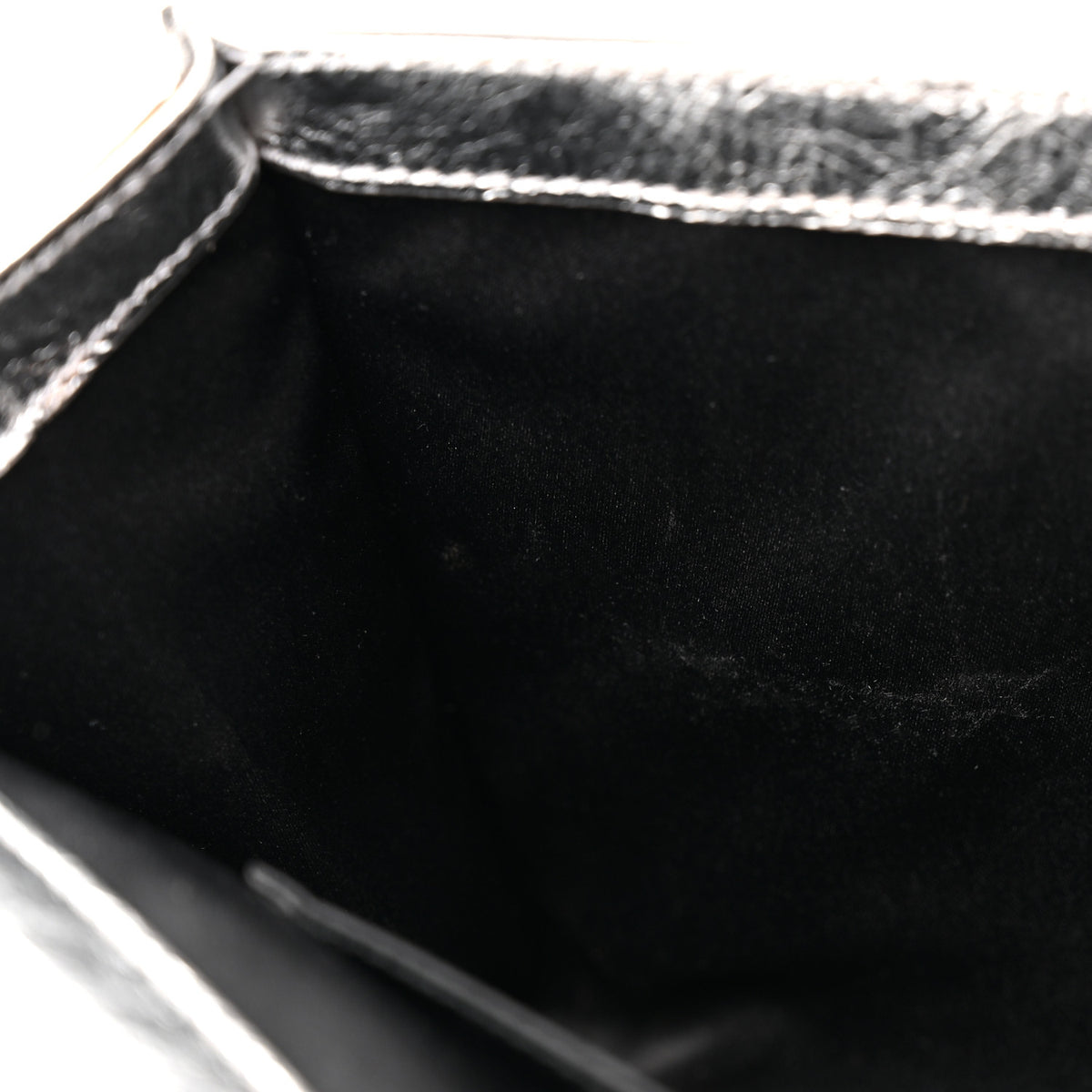 Saint Laurent Metallic Calfskin Monogram Large Belle De Jour Clutch Silver 7 of 11