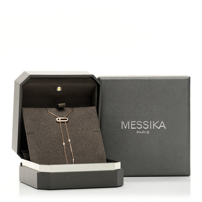 Messika 18K Rose Gold Diamond Lariat Move Necklace 5 of 5