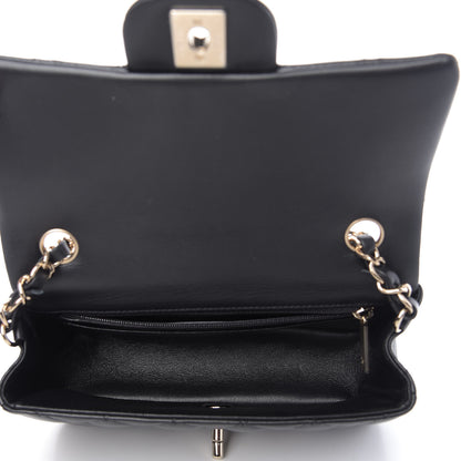 Chanel Lambskin Quilted Mini Rectangular Flap Black 5 of 10