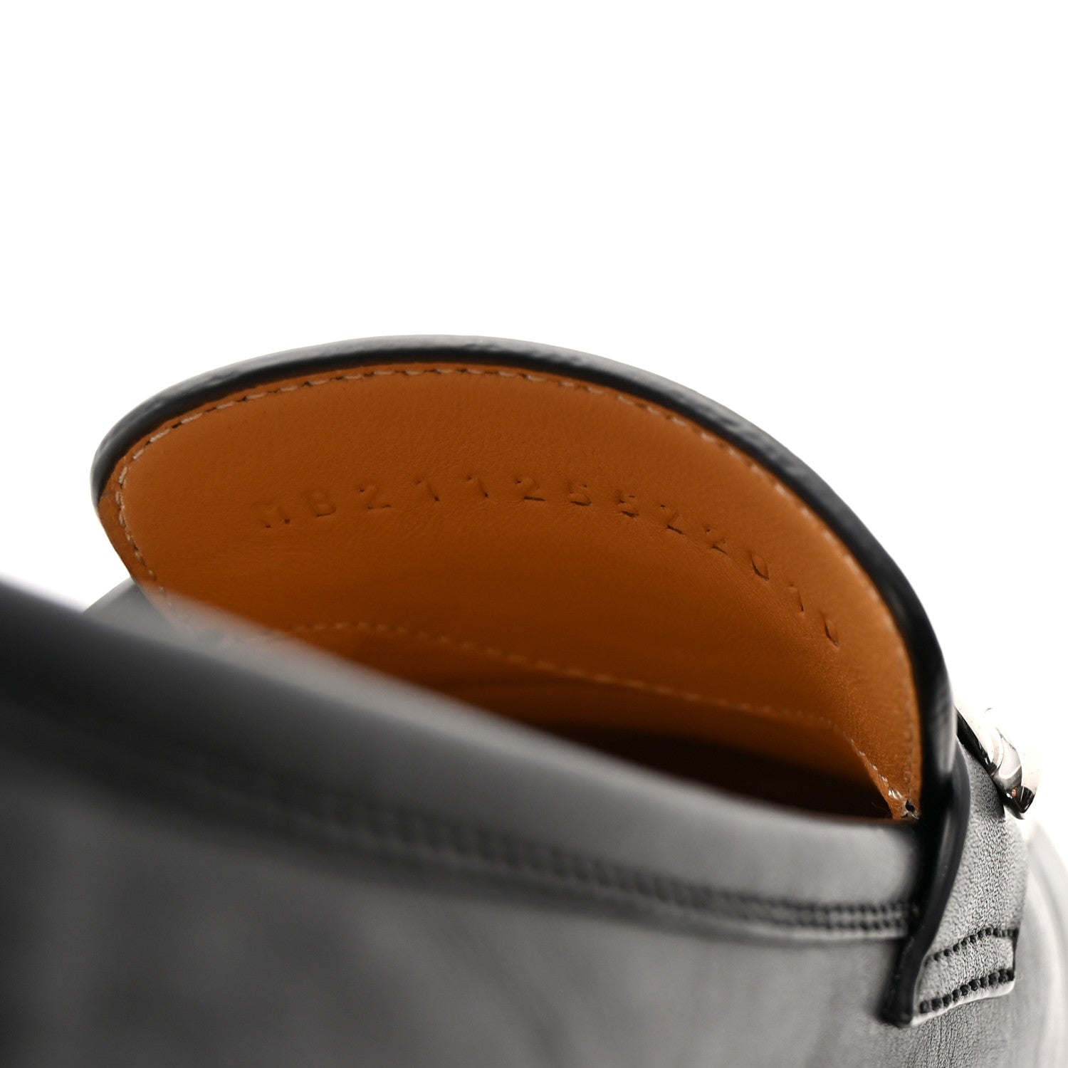 Hermes Calfskin Womens Colette Loafers 36 Black 9 of 10