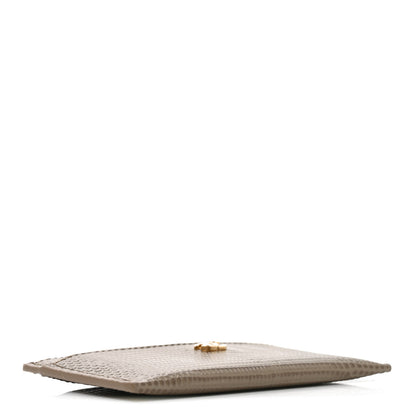 Chanel Calfskin Lizard Embossed Crococo Card Holder Dark Khaki 4 of 8