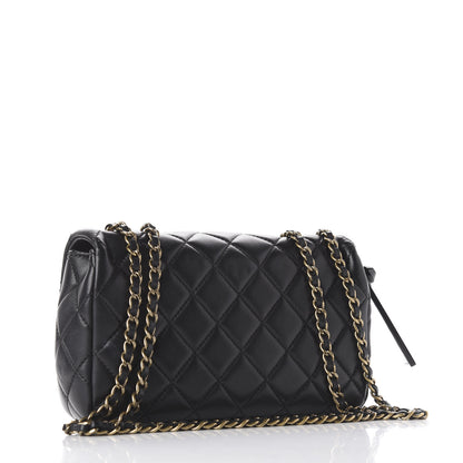 Chanel Lambskin Small Grocery By Chanel Flap Black 5 of 14