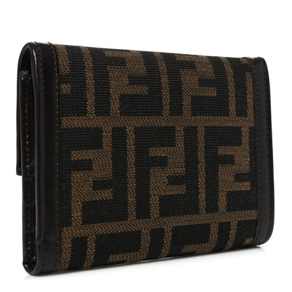 Fendi Zucca Compact Wallet Tobacco 3 of 6