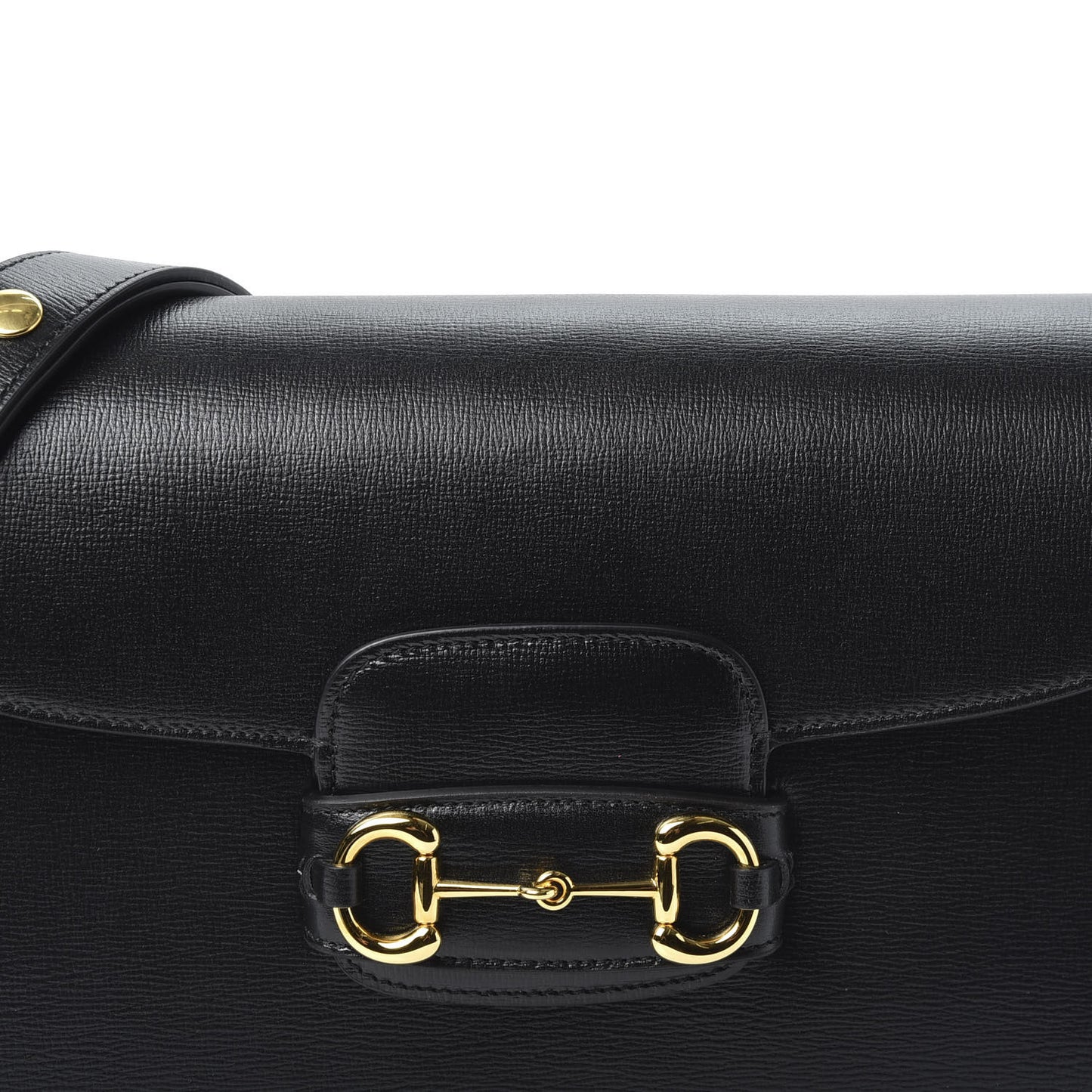 Azalea Calfskin Horsebit 1955 Shoulder Bag Black