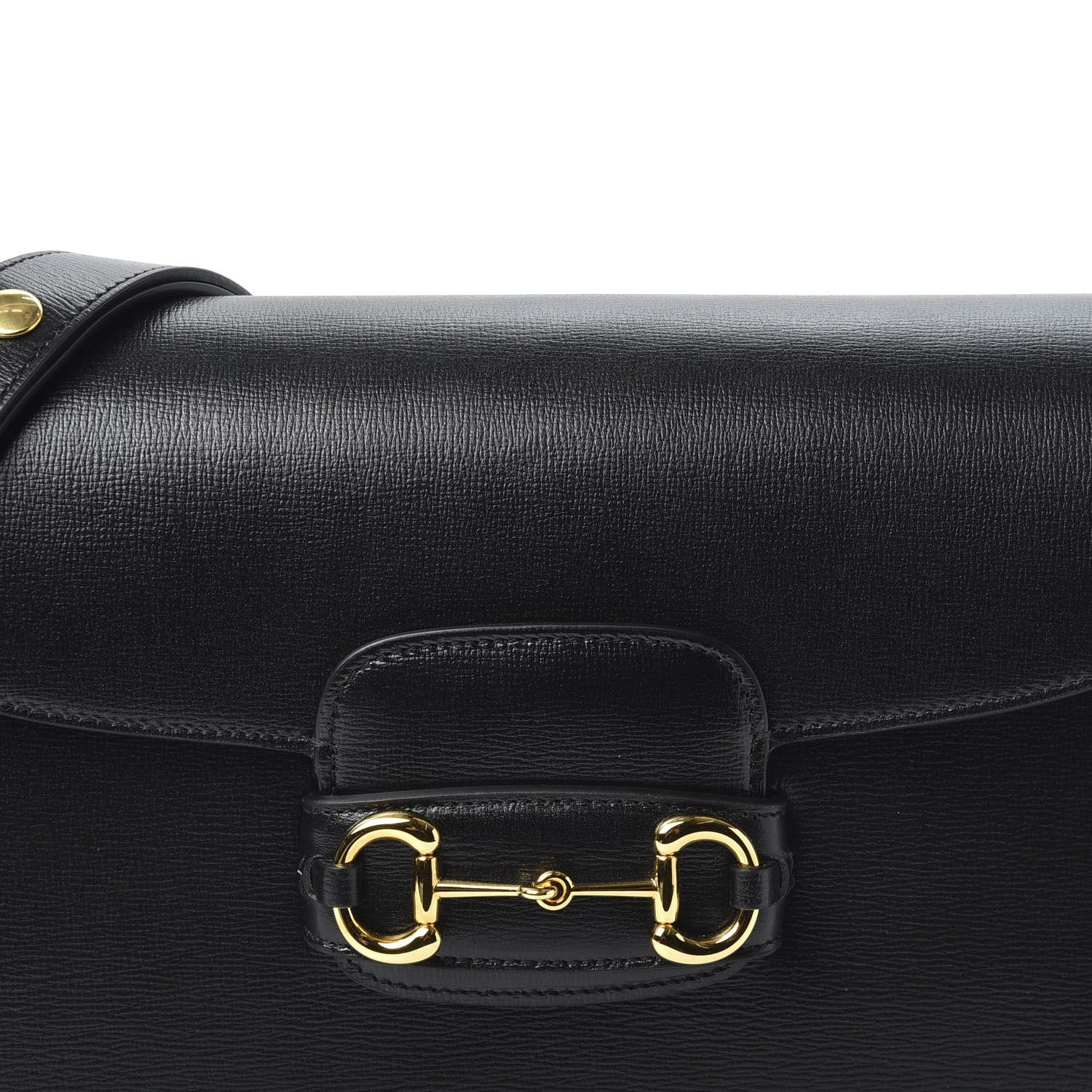 Gucci Azalea Calfskin Horsebit 1955 Shoulder Bag Black 10 of 10
