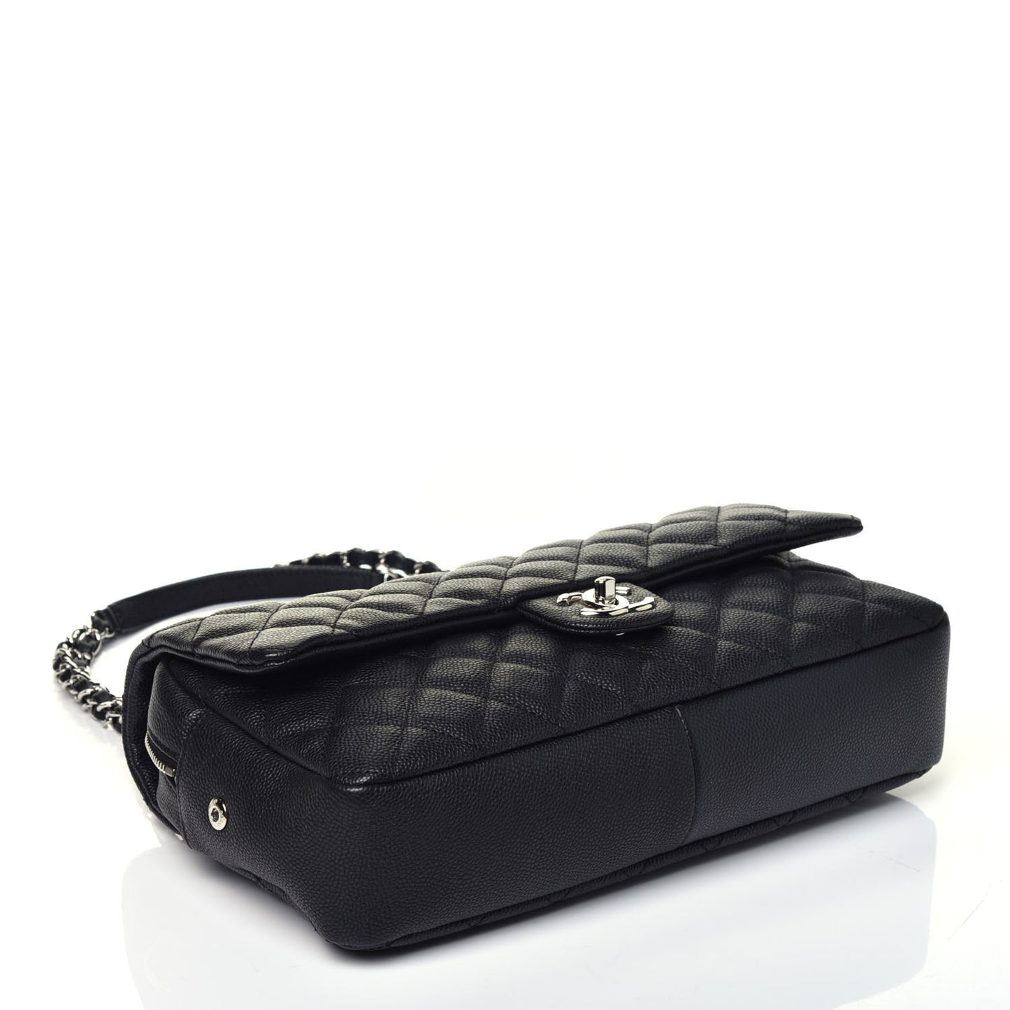 Caviar Quilted Jumbo Easy Flap Black