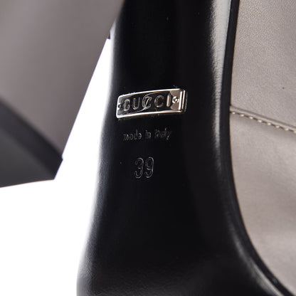 Gucci Calfskin Twiggy Horsebit Boot 39 Storm Grey 6 of 12