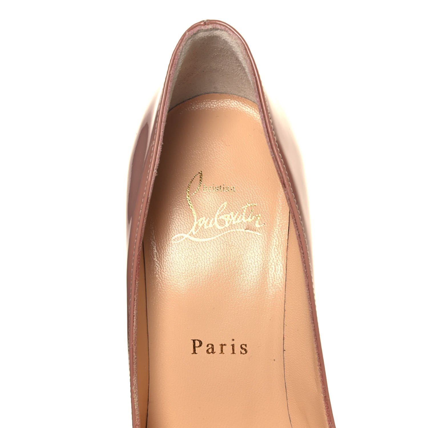Christian Louboutin Patent Pigalle Follies 100 Pumps 36 Nude 7 of 10