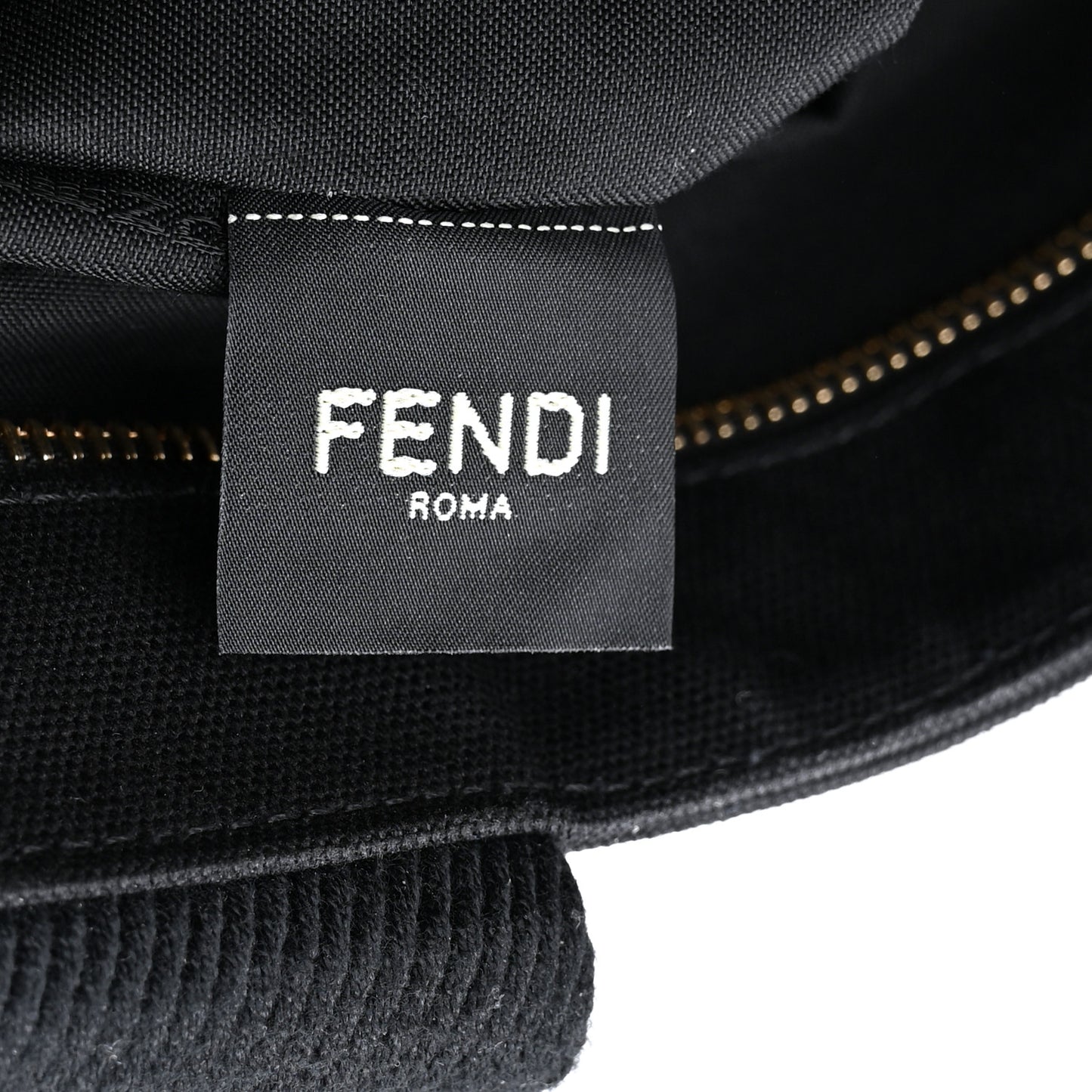 X VERSACE Cotton Canvas Cuoio Romano Fendace Logo Embroidered Signature Shopping Tote Black Gold