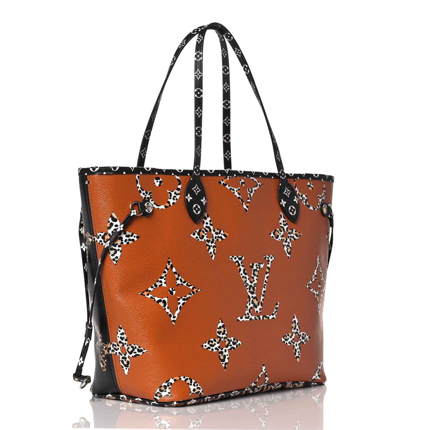 Monogram Giant Jungle Neverfull MM Black