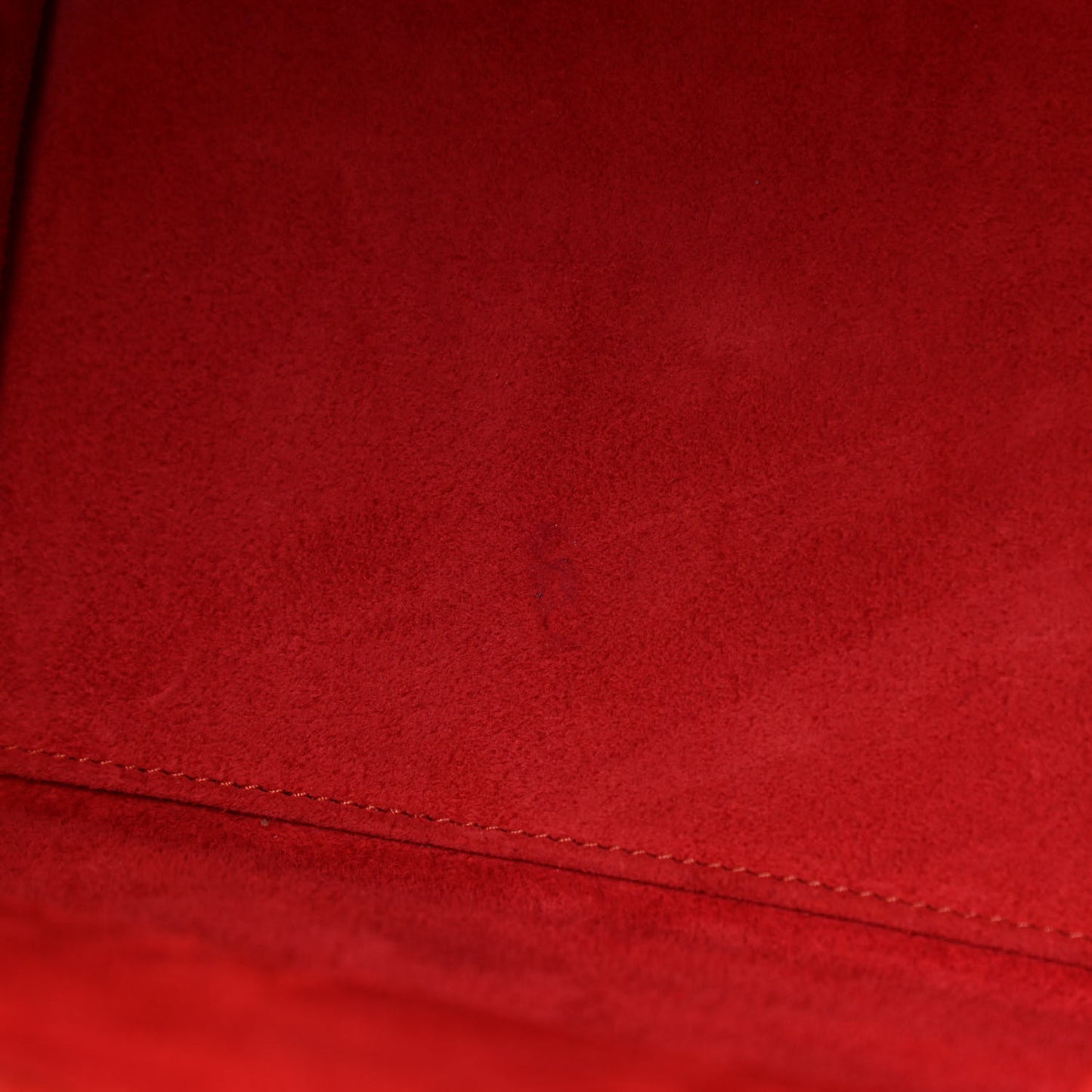 Drummed Calfskin Micro Luggage Vermillion