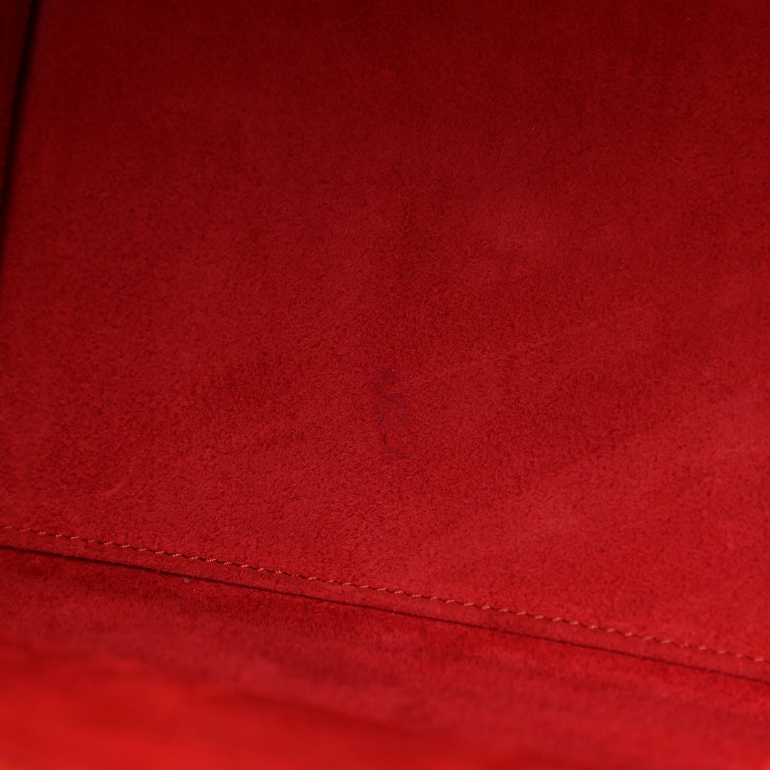 Celine Drummed Calfskin Micro Luggage Vermillion 5 of 12