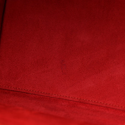 Celine Drummed Calfskin Micro Luggage Vermillion 5 of 12