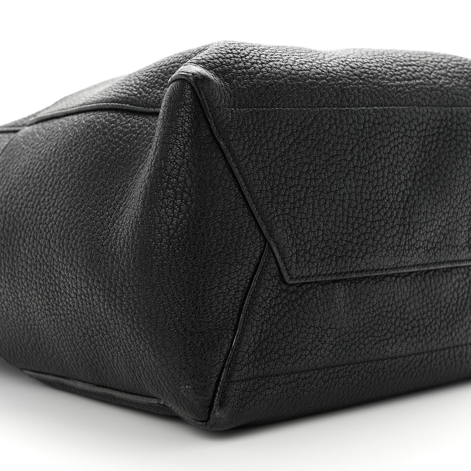 Celine Soft Grained Calfskin Sangle Bucket Bag Black 8 of 12