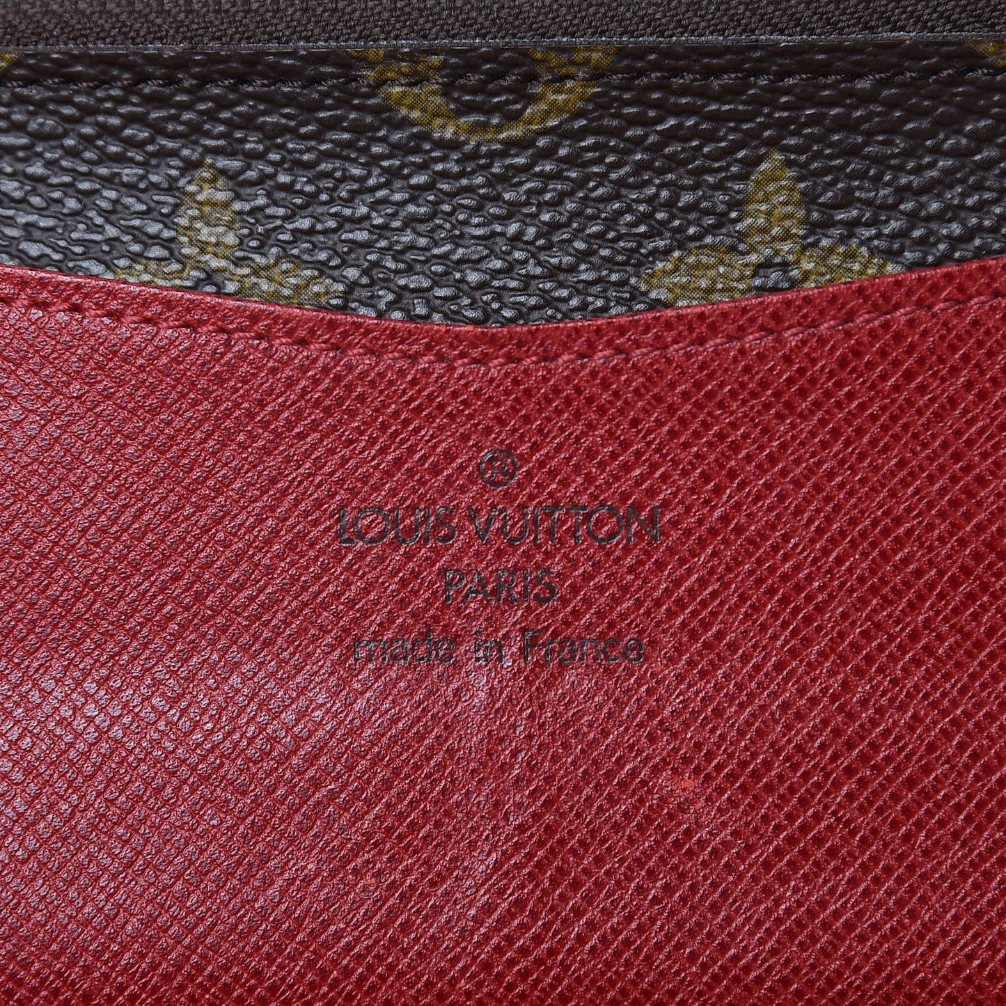 Monogram Josephine Wallet Red