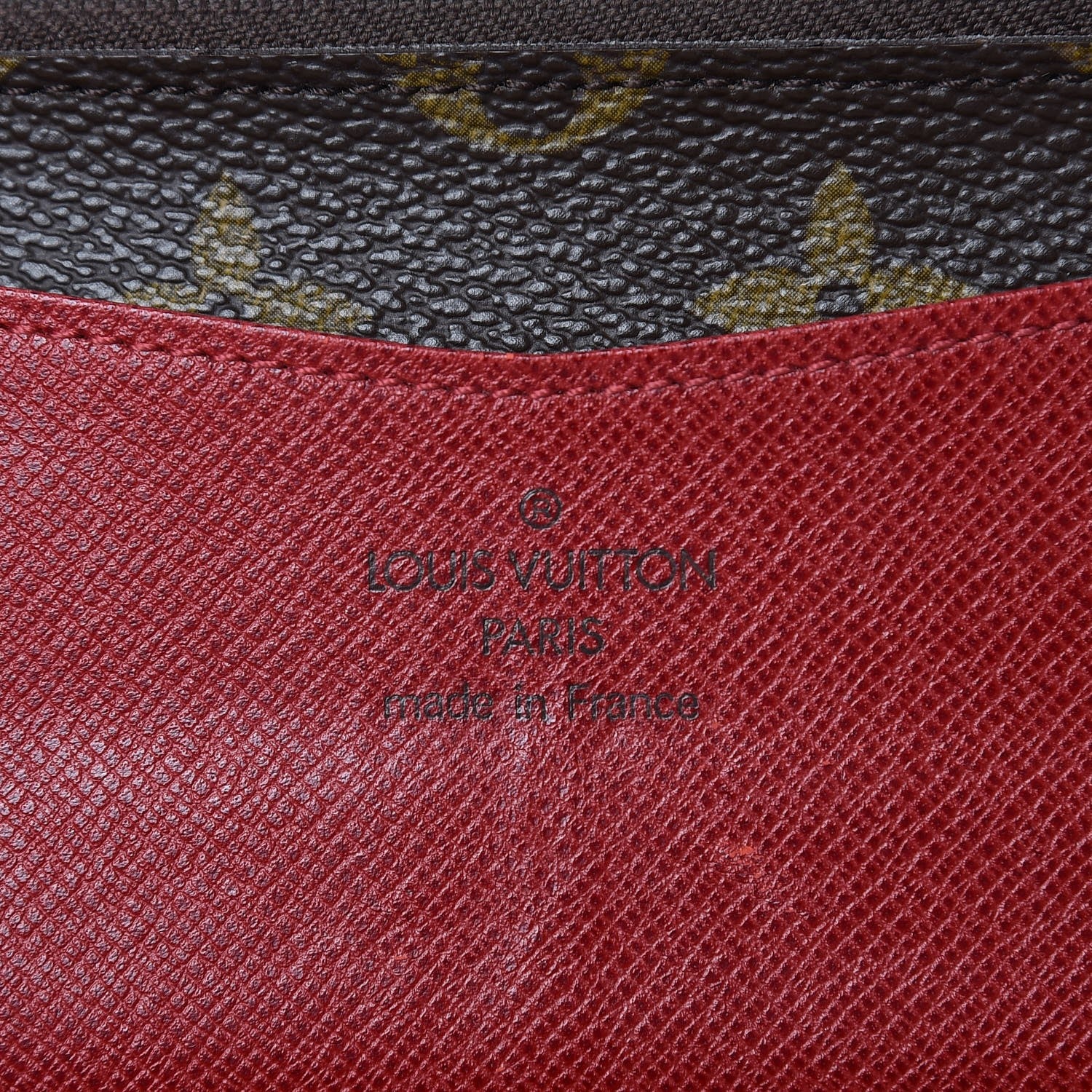 Louis Vuitton Monogram Josephine Wallet Red 6 of 10