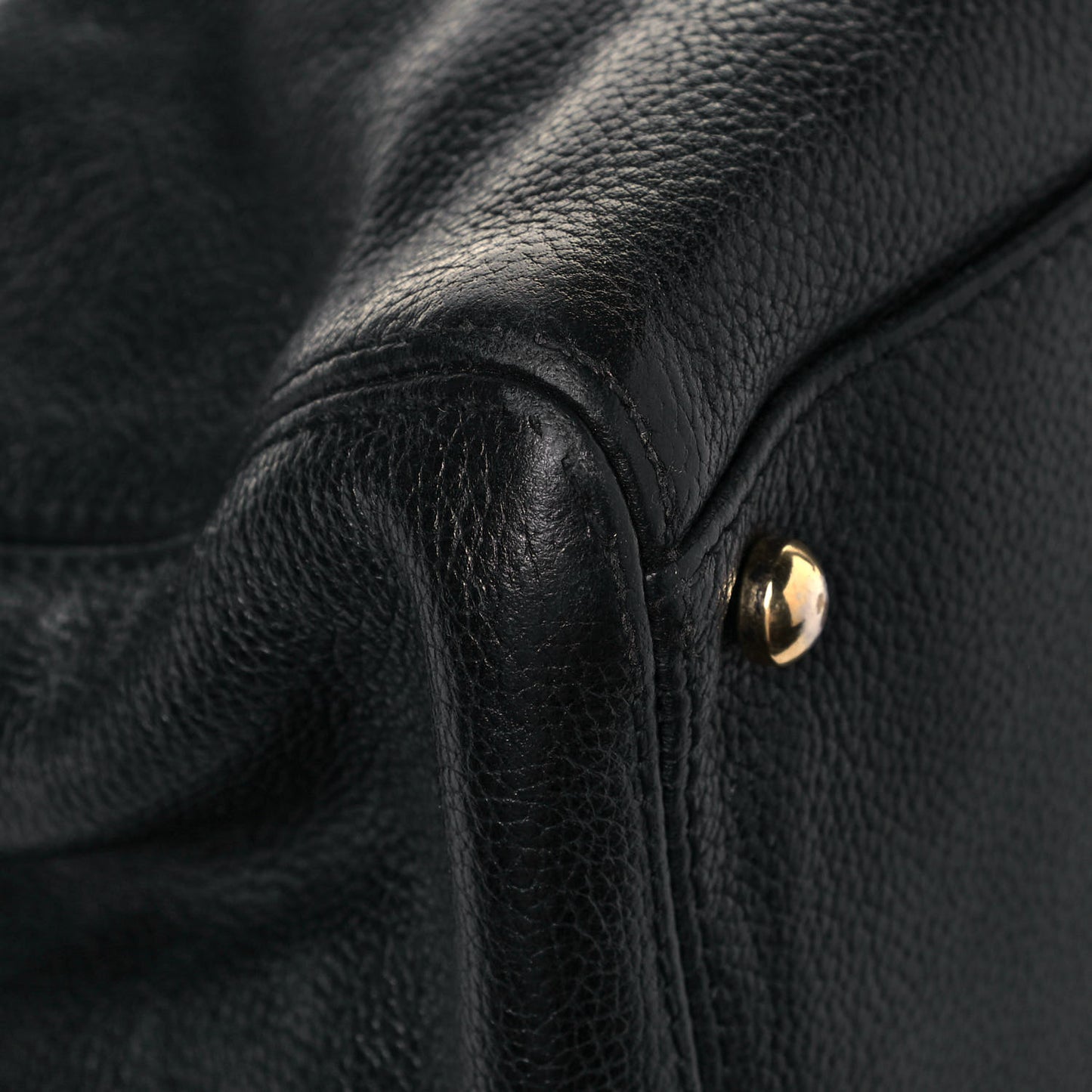 Calfskin Cerf Executive Shopper Tote Black
