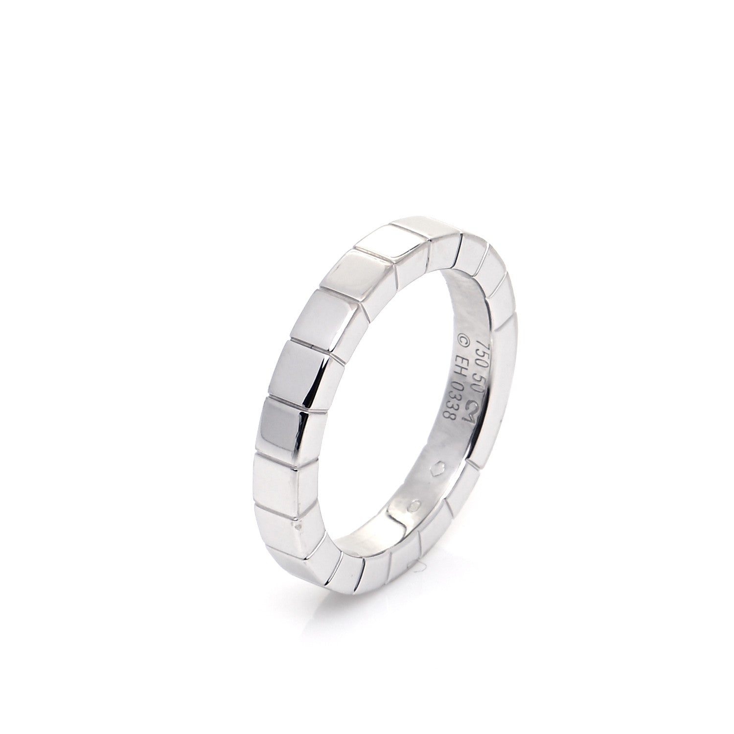 Cartier 18K White Gold Lanieres Ring 50 5.25 4 of 5