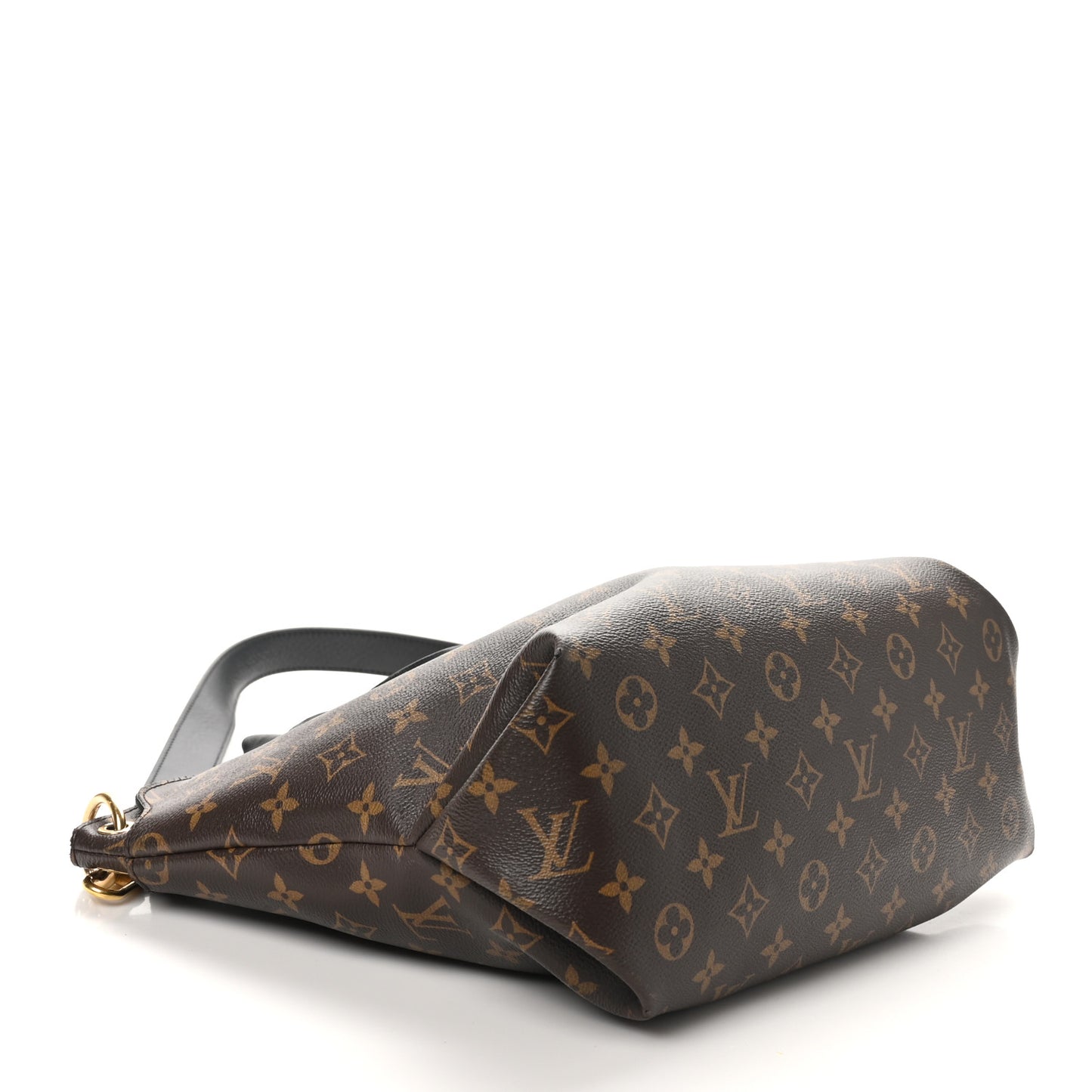 Monogram Flower Zipped Tote MM Black