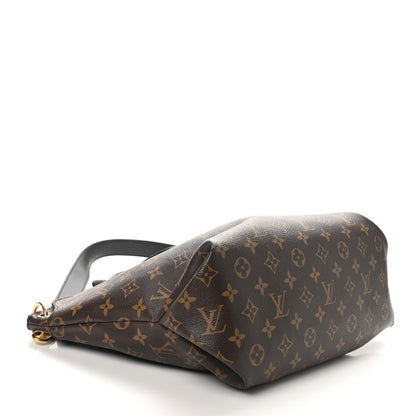 Louis Vuitton Monogram Flower Zipped Tote MM Black 4 of 11