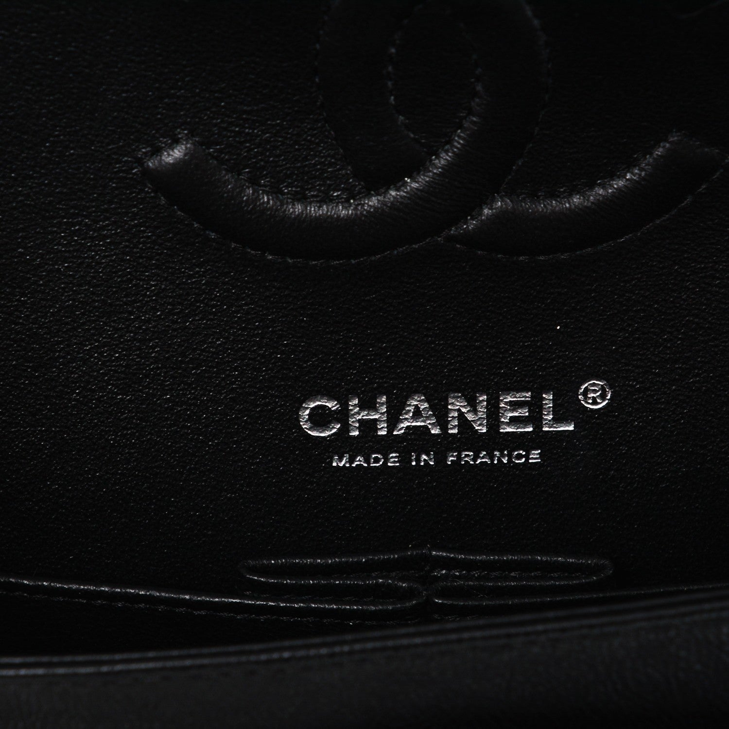 Chanel Crumpled Calfskin Quilted Medium Double Flap So Black 6 of 8
