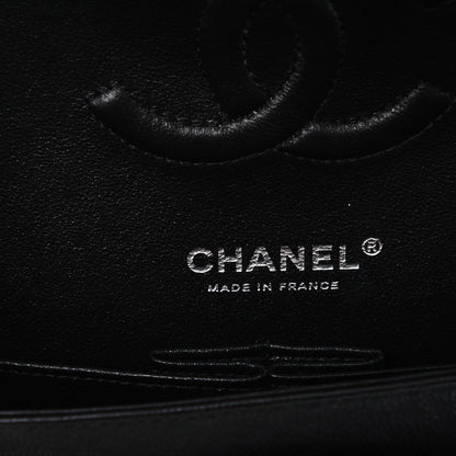 Chanel Crumpled Calfskin Quilted Medium Double Flap So Black 6 of 8