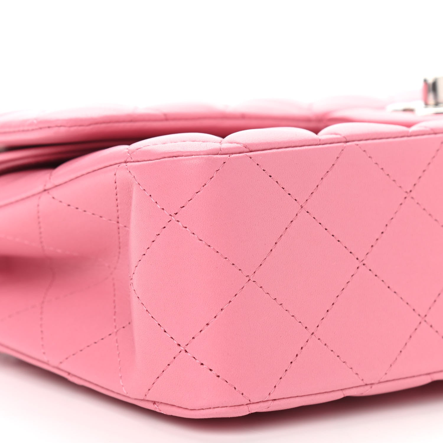 Chanel Lambskin Quilted Medium Double Flap Pink 8 of 9