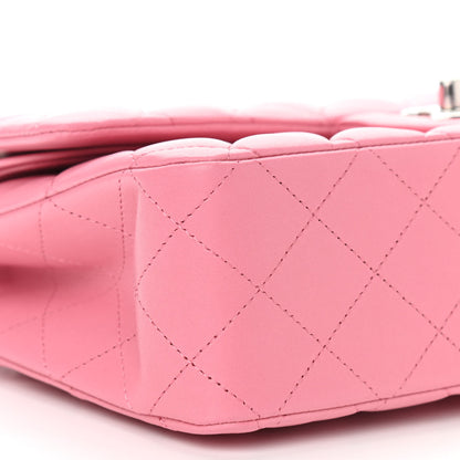 Chanel Lambskin Quilted Medium Double Flap Pink 8 of 9