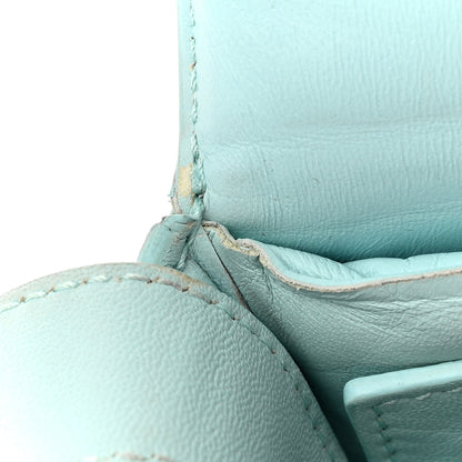 Bottega Veneta Paper Calfskin Maxi Intreccio Padded Cassette Crossbody Bag Spearmint 10 of 22