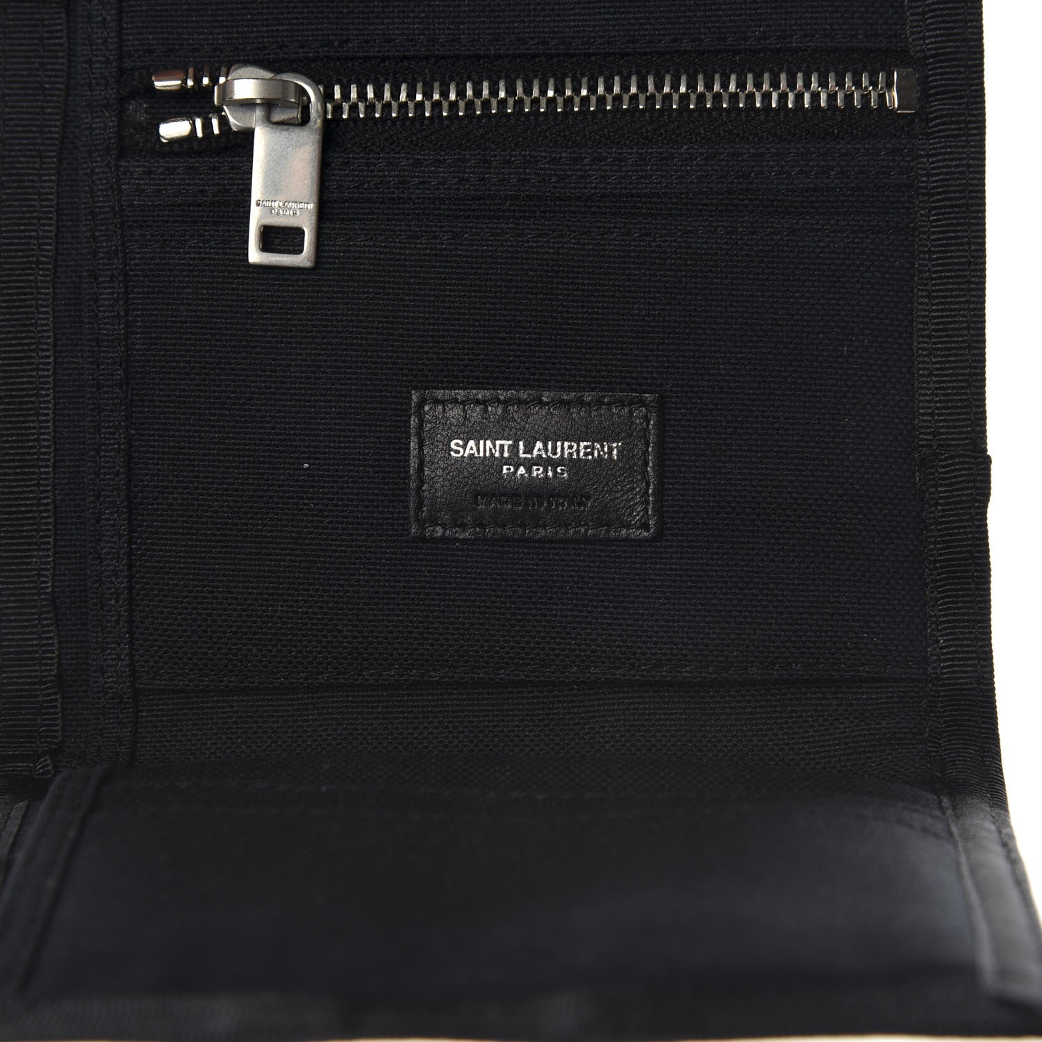 Saint Laurent Canvas American Flag Print Buffalo Compact Wallet 6 of 7