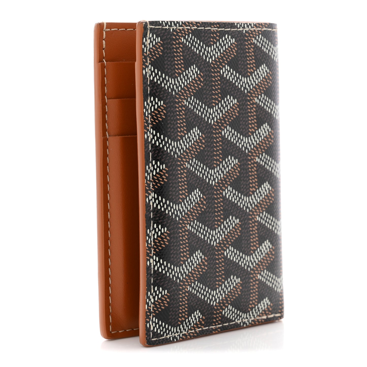 Goyardine Saint Pierre Card Holder Black Gold