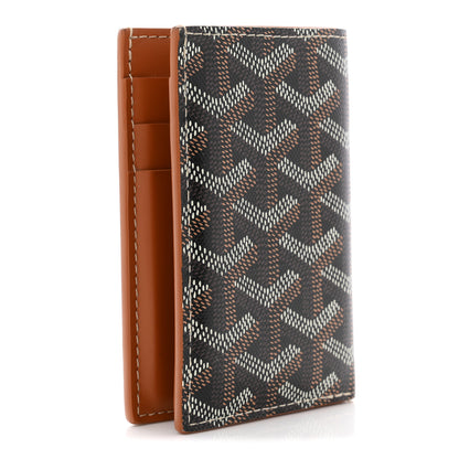 Goyard Goyardine Saint Pierre Card Holder Black Gold 3 of 8
