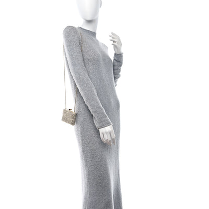 Judith Leiber Swarovski Crystal Minaudiere Clutch Gold Silver 3 of 12