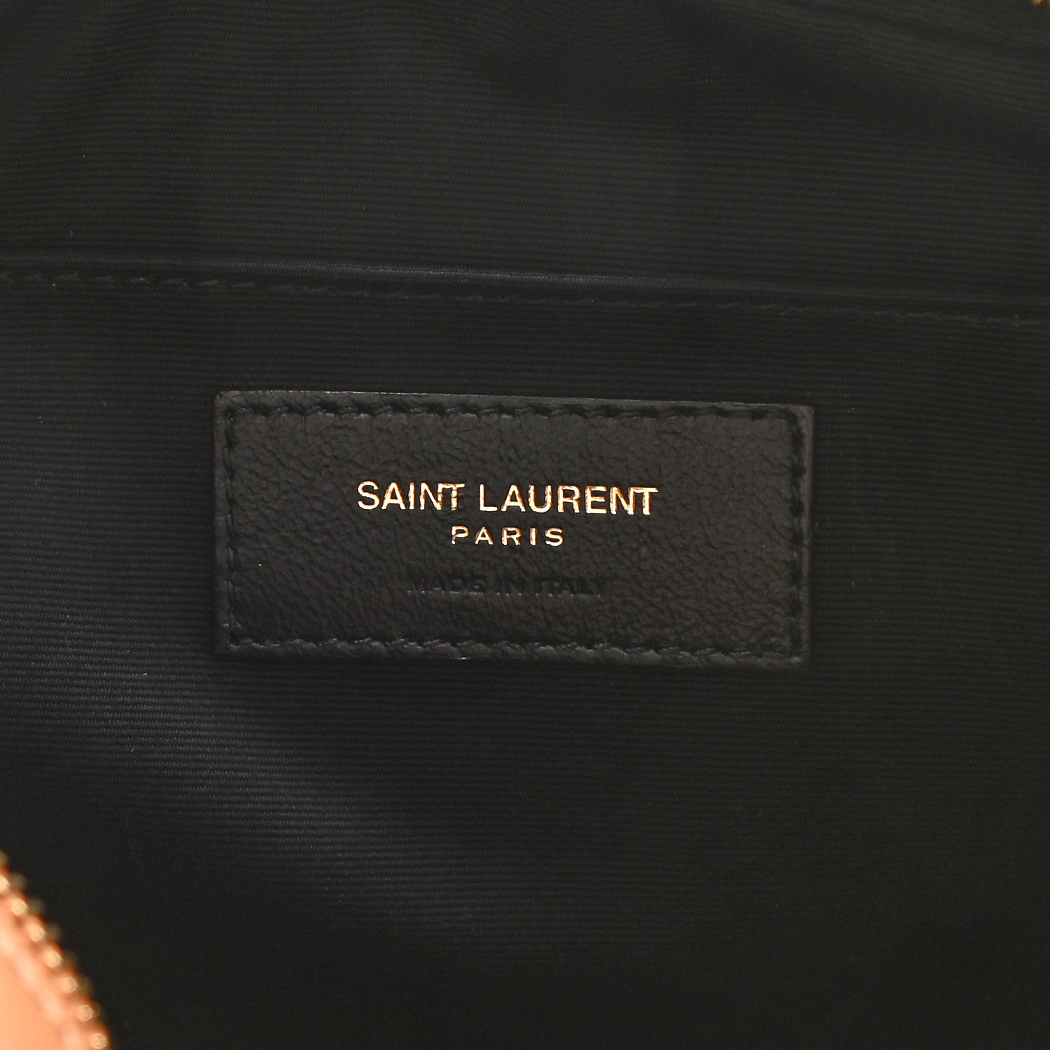Saint Laurent Suede Matelasse Monogram Lou Camera Bag Cinnamon 6 of 9