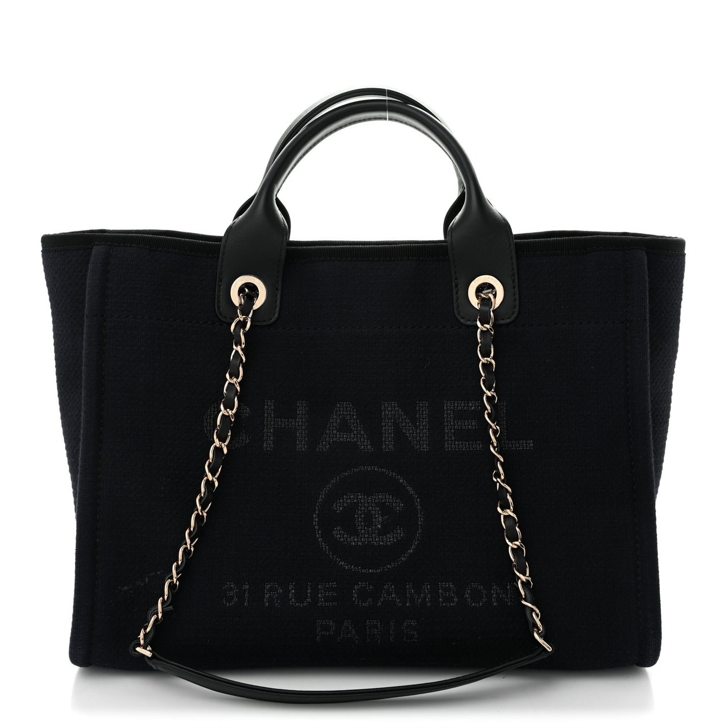 Mixed Fibers Small Deauville Tote Black