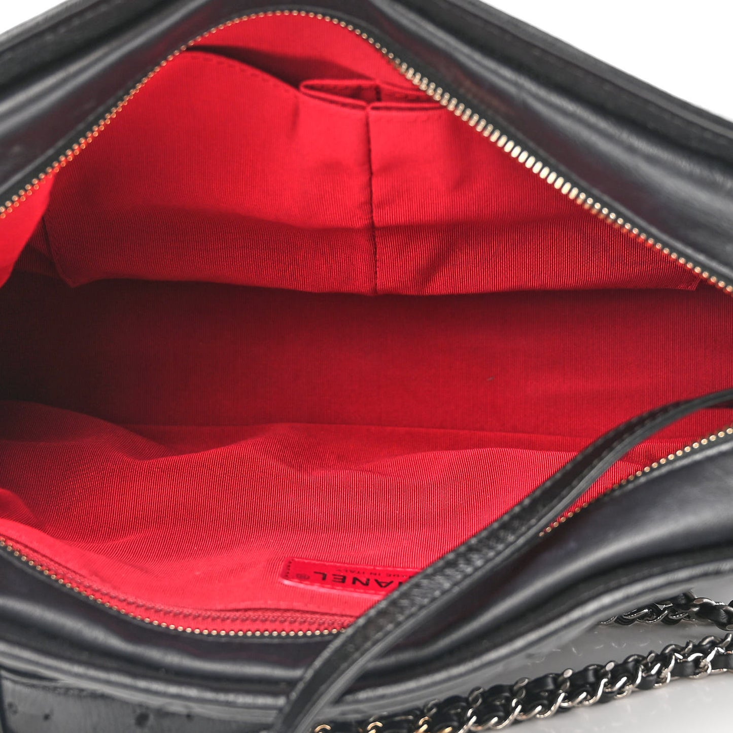 Aged Calfskin Quilted Large Gabrielle Hobo Black