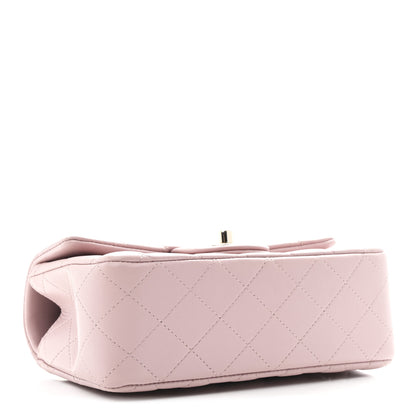 Chanel Lambskin Quilted Mini Top Handle Rectangular Flap Light Pink 4 of 11