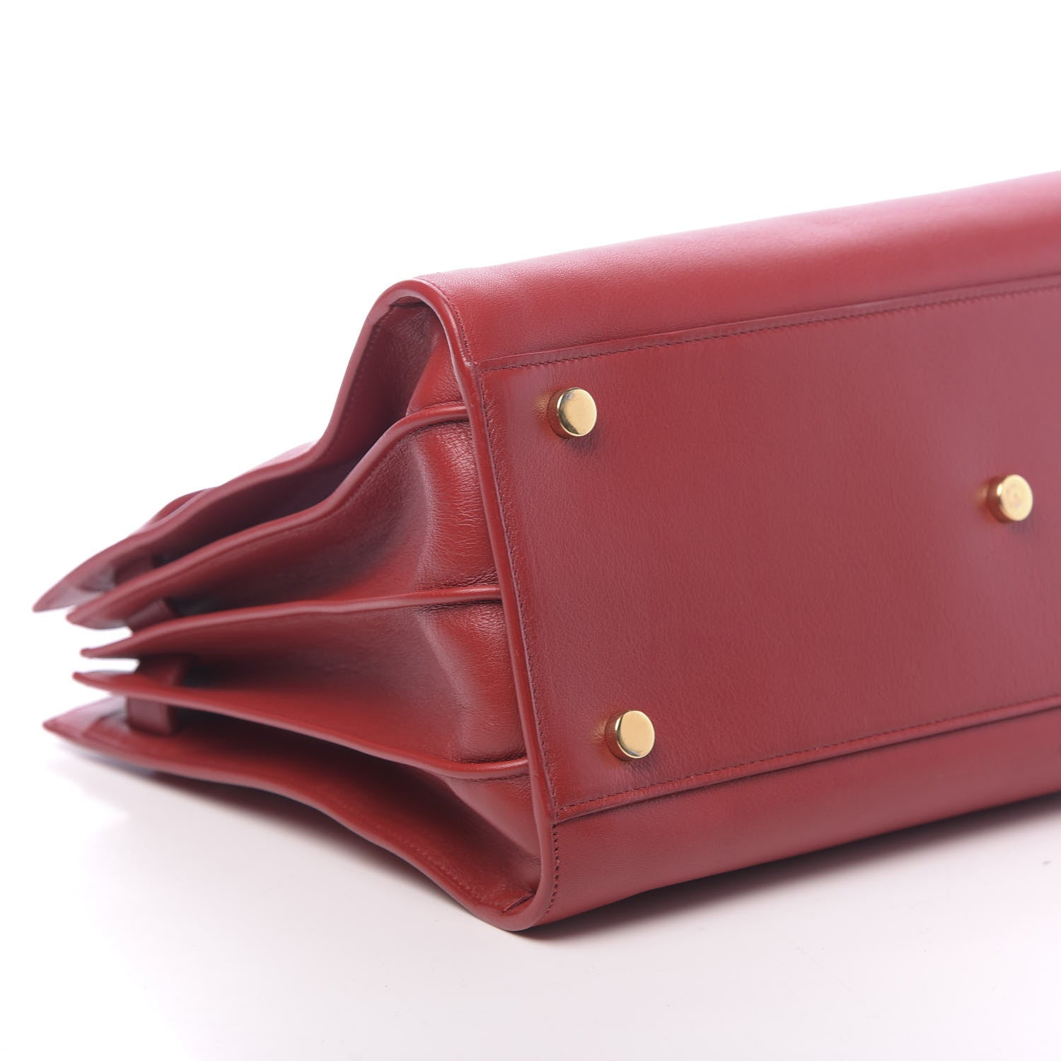 Saint Laurent Calfskin Sac De Jour Lipstick Red 8 of 9