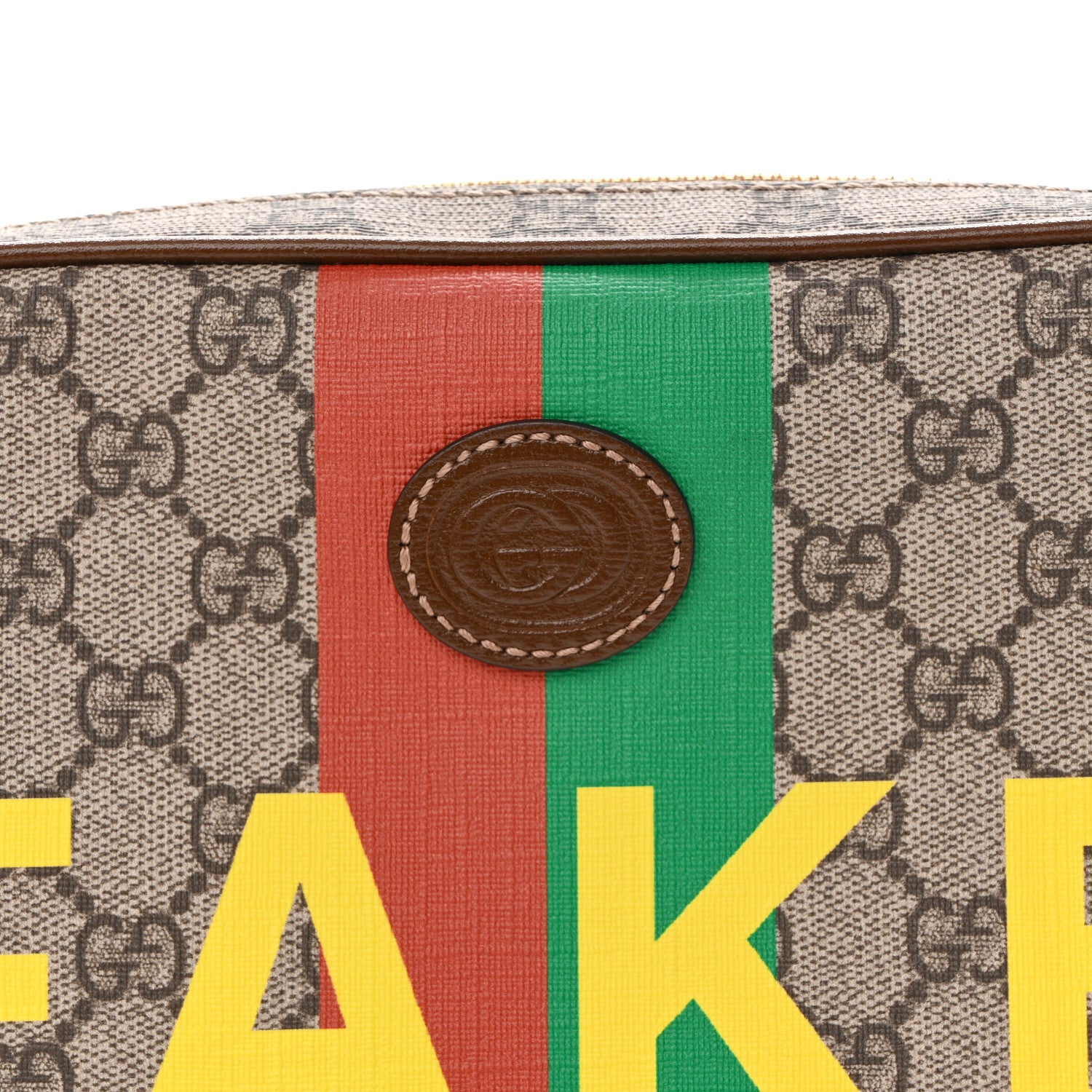 Gucci GG Supreme Monogram Azalea Calfskin Fake/Not Small Retro Interlocking G Belt Bag 90 36 Beige Ebony Brown Sugar 8 of 11