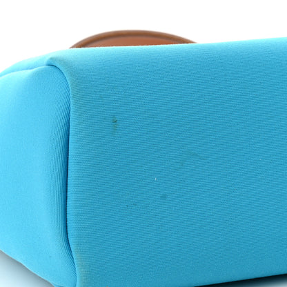 Hermes Toile Officier Vache Hunter Verso Herbag Zip Retourne PM 31 Bleu Azteque Menthe 13 of 15
