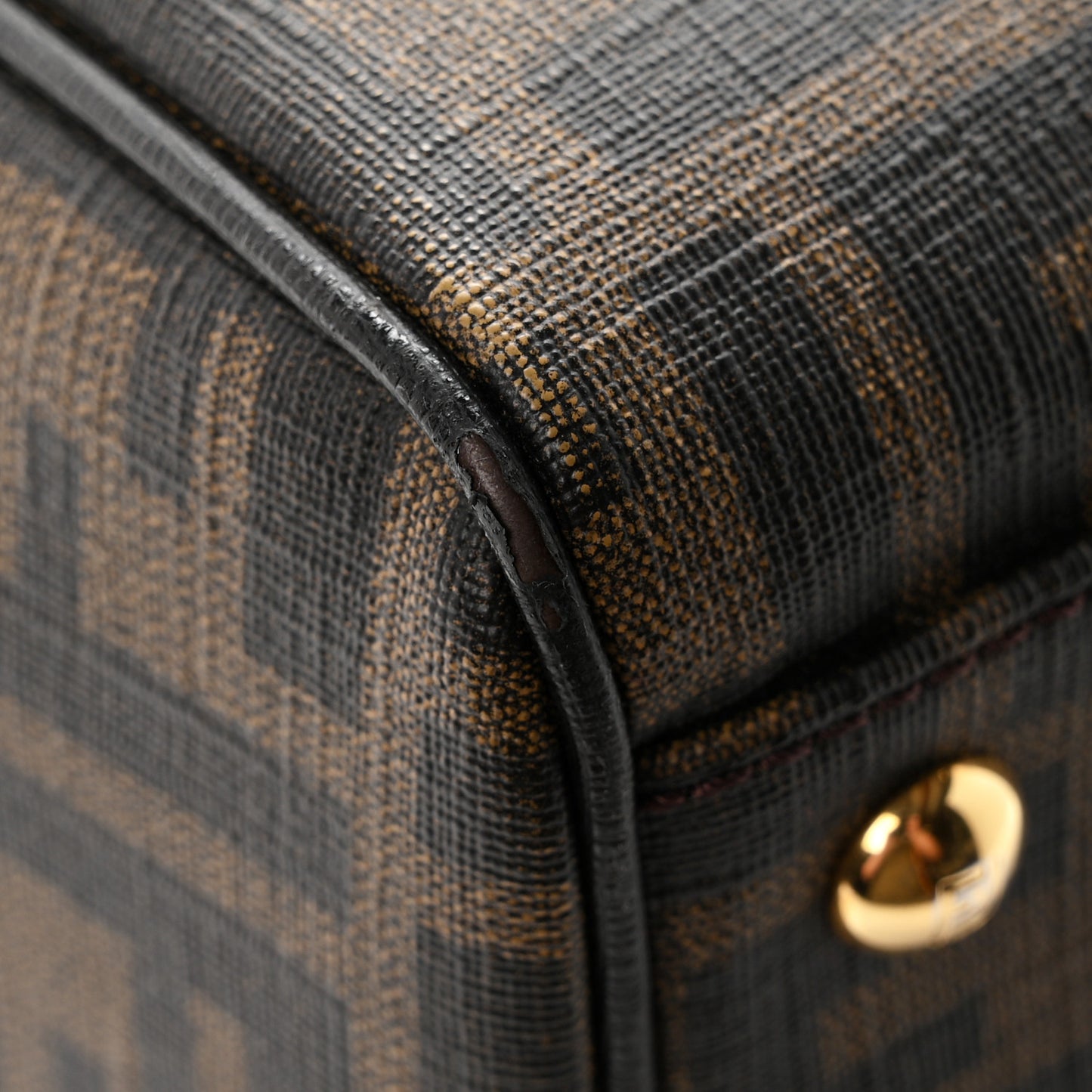 Zucca Cuoio Lucido Mini Boston Satchel Tobacco Moro