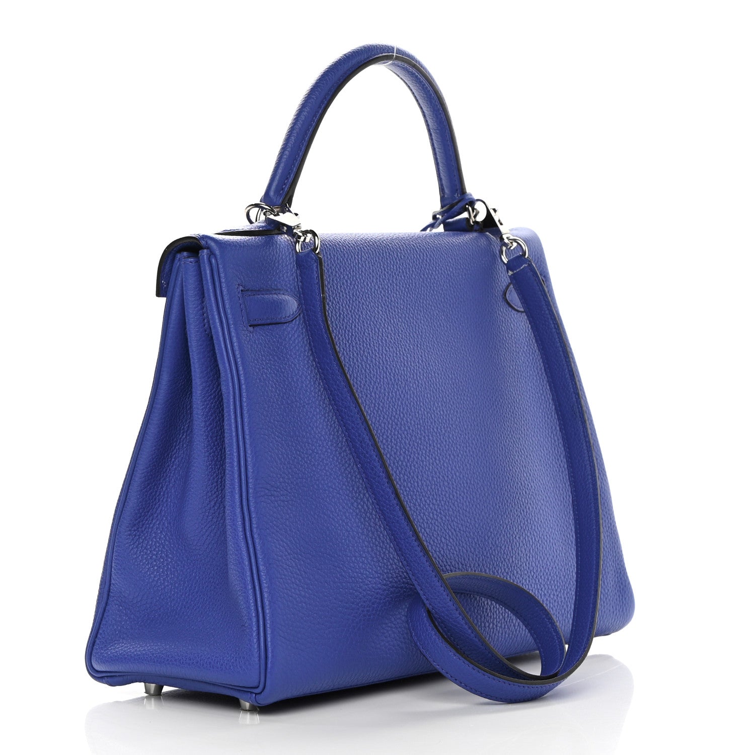 Hermes Togo Kelly Retourne 32 Bleu Electrique 3 of 17