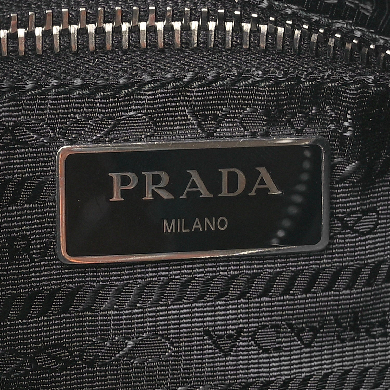 Prada Re-Nylon Triangle Padded Patchwork Shoulder Bag Black 6 of 11