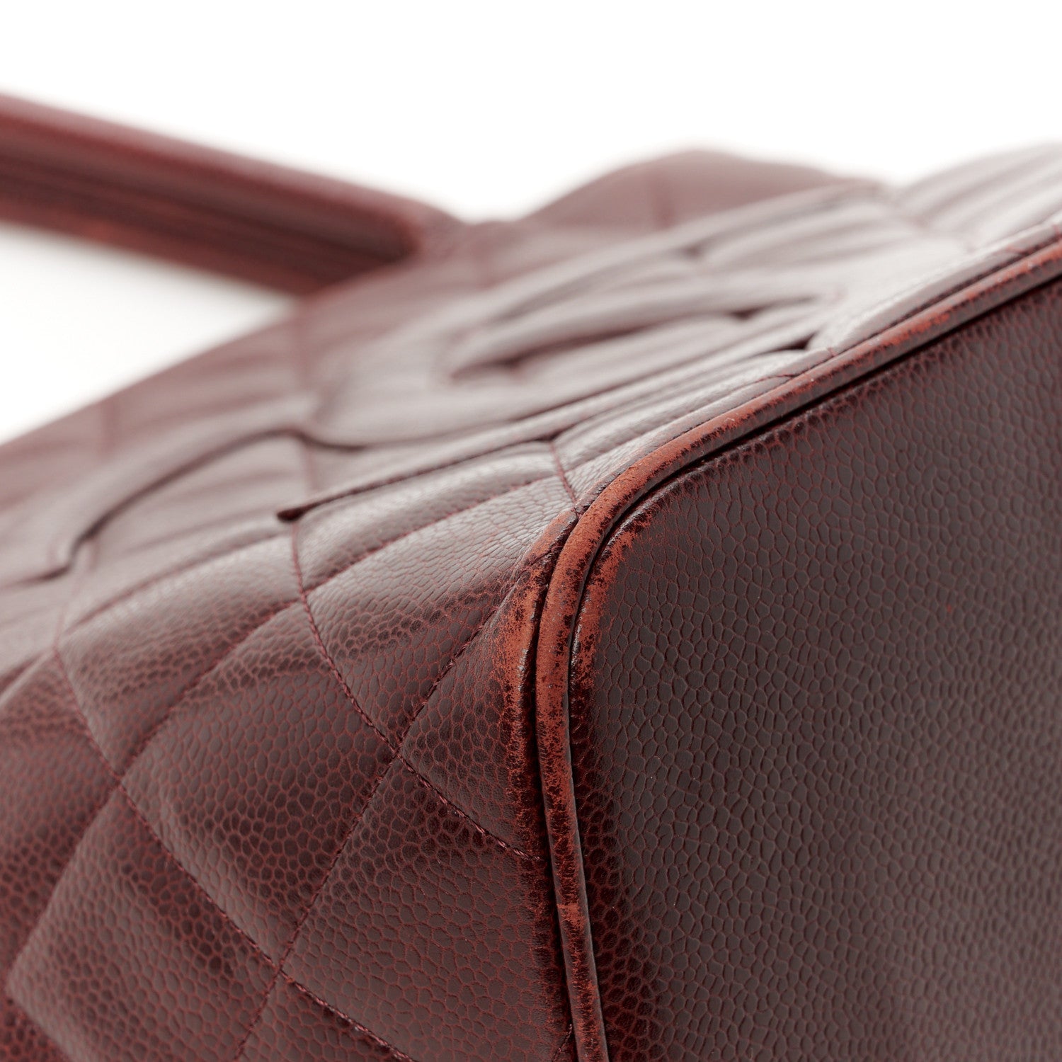Chanel Caviar Quilted Medallion Tote Bordeaux 13 of 13