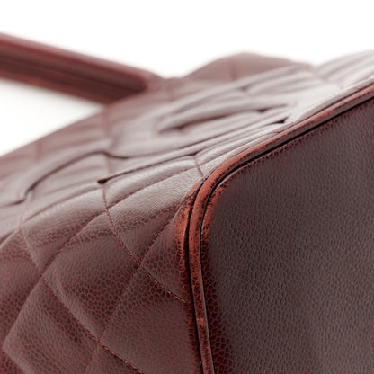 Chanel Caviar Quilted Medallion Tote Bordeaux 13 of 13