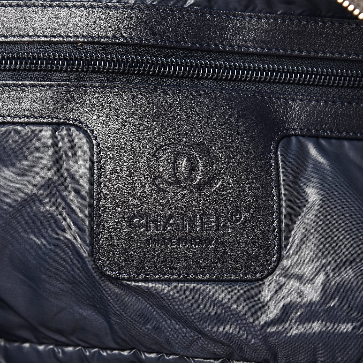Chanel Nylon Quilted Large Coco Cocoon Tote Grey 6 of 11